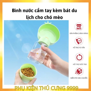 Bình nước di động Zoepet cho thú cưng - Du lịch cao cấp cho chó mèo, chỉ 60.000 VND