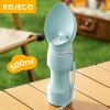 Bình nước gập cho chó ROJECO - Hộp du lịch ngoài trời di động, cốc đi bộ