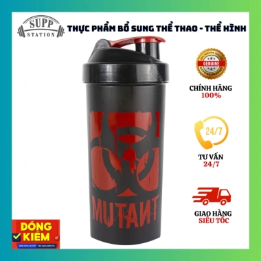 Bình Nước Gym Shaker Mutant 1.000ml Chính Hãng - Giá 150.000, Dung tích 1L, Đựng Protein, Dễ Mang