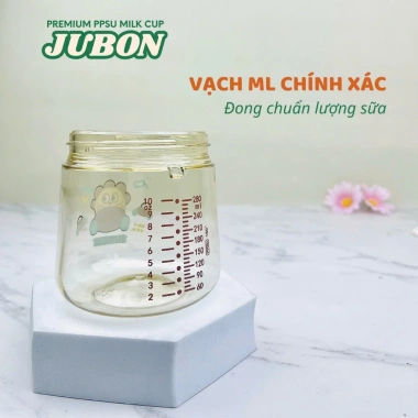 Bình nước Jubon cho bé gái và bé trai - PPSU, ống hút silicon mềm, tay cầm, chỉ 150.000₫ 4