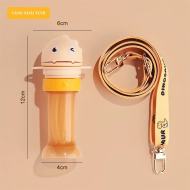 Bình Nước Khủng Long Vòi Silicone Bé - Nắp Chai Tháo Dời, Phù Hợp Mọi Loại Chai, Giá 84.000₫