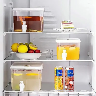 Bình nước lạnh 5L lớn, vòi nhựa tiện lợi, thiết kế mới cho gia đình, giá ưu đãi 98k