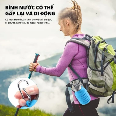 Bình nước silicon gấp gọn nhẹ, không BPA, tiện du lịch - Chỉ 39.000₫, giảm giá 3 Bình nước silicon gấp gọn nhẹ, không BPA, tiện du lịch - Chỉ 39.000₫, giảm giá 3