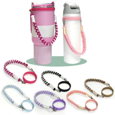 Bình Nước Silicone Owala 8‑40oz Cầm Tay, Cách Nhiệt, Dây Đeo Chai - Giá Ưu Đãi