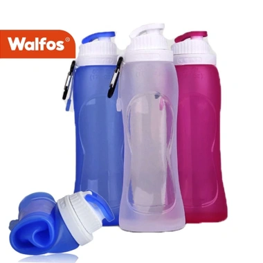 Bình nước thể thao WALFOS silicone gấp gọn 500ml - Siêu nhẹ, không gian tiết kiệm 212.960₫