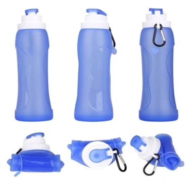 Bình nước thể thao WALFOS silicone gấp gọn 500ml - Siêu nhẹ, không gian tiết kiệm 212.960₫