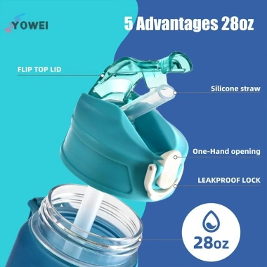 Bình Nước Thể Thao YOWEI 800ml Chống Rò Rỉ, Dung Tích Lớn Nhiều Màu - 76.560₫ 6