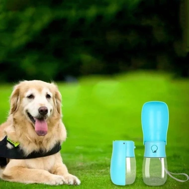 Bình Nước Thú Cưng Gấp Lại 300ml Chống Rò Rỉ, Bộ Ăn Đi Bộ Di Động Cho Chó 7