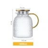 Bình nước thủy tinh trong suốt 2.200ml Lọc trà sữa, cà phê tiện dụng giá ưu đãi 8