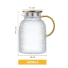 Bình nước thủy tinh trong suốt 2.200ml Lọc trà sữa, cà phê tiện dụng giá ưu đãi 9