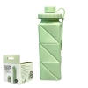 Bình nước xếp gọn silicone 600ml chịu nhiệt, bỏ túi du lịch camping phượt tiện 3