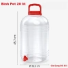 Bình Pet tròn Duy Tân 3 size 10 15 20 lít có vòi và quai xách, bình nước giá ưu đãi 69k 3