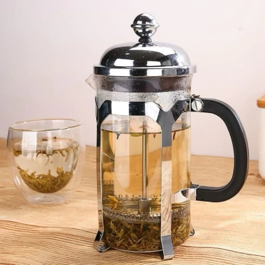 Bình Pha Cà Phê Nén Kiểu Pháp Đa Dung Tích, Tặng Thìa Nhựa Đong, Tiện Dụng, 99.900₫