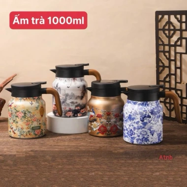 Bình Pha Trà Giữ Nhiệt Inox 800ml-1.000ml - Lõi Lọc Cao Cấp, Trà Ngon và Ấm Lâu