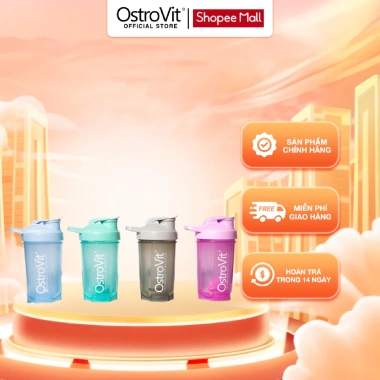 Bình Shaker Ostrovit Lite 500ml Vạch ML Pha Whey BCAA Chạy Bộ Tập Gym 96.000đ