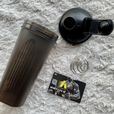 Bình shaker tập gym 400ml PP5 an toàn - Lắc whey protein, giá chỉ 49.000đ 4