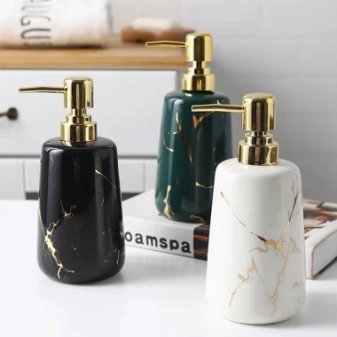 Bình sứ 400ml cao cấp đựng nước rửa tay, sữa tắm, dầu gội Giá ưu đãi 145.000đ