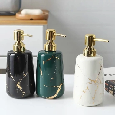 Bình sứ 400ml cao cấp đựng nước rửa tay, sữa tắm, dầu gội Giá ưu đãi 145.000đ