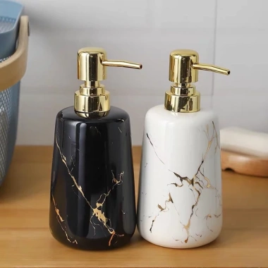 Bình sứ 400ml cao cấp đựng nước rửa tay, sữa tắm, dầu gội Giá ưu đãi 145.000đ
