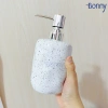 Bình sứ 450ml cho khách sạn - lọ chiết dầu gội, nước rửa tay, sữa tắm, vòi bạc béo, giá 95.000đ 4