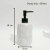 Bình sứ 450ml cho khách sạn - lọ chiết dầu gội, nước rửa tay, sữa tắm, vòi bạc béo, giá 95.000đ 5