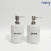 Bình sứ 450ml cho khách sạn - lọ chiết dầu gội, nước rửa tay, sữa tắm, vòi bạc béo, giá 95.000đ 10