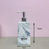 Bình sứ Bát Tràng 500ml - Lọ đựng nước rửa tay, dầu gội, sữa tắm, vuông vân đá 2