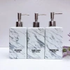 Bình sứ Bát Tràng 500ml - Lọ đựng nước rửa tay, dầu gội, sữa tắm, vuông vân đá 4