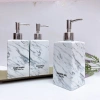 Bình sứ Bát Tràng 500ml - Lọ đựng nước rửa tay, dầu gội, sữa tắm, vuông vân đá 7