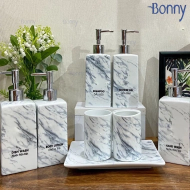 Bình sứ Bát Tràng cao cấp 500ml - Đựng nước rửa tay, dầu gội, sữa tắm, vân đá, giá 55k 4 Bình sứ Bát Tràng cao cấp 500ml - Đựng nước rửa tay, dầu gội, sữa tắm, vân đá, giá 55k 4