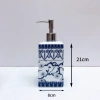 Bình sứ cao cấp 500ml đựng nước rửa tay, dầu gội, sữa tắm - Lọ vuông họa tiết sang trọng, giảm còn 179.000đ 2