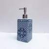 Bình sứ cao cấp 500ml đựng nước rửa tay, dầu gội, sữa tắm - Lọ vuông họa tiết sang trọng, giảm còn 179.000đ 8