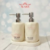 Bình sứ gốm Cát trắng TT03 420ml - Đựng dầu gội, nước rửa tay, sữa tắm, chỉ 25.000₫ 2