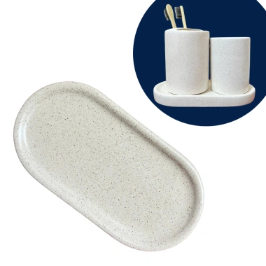 Bình sứ gốm Cát trắng TT03 420ml - Đựng dầu gội, nước rửa tay, sữa tắm, chỉ 25.000₫