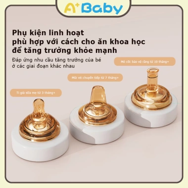Bình Sữa 3 Trong 1 Cổ Rộng 300ml Nhựa PP Tay Cầm Chống Trượt Giá 24.000₫ 4