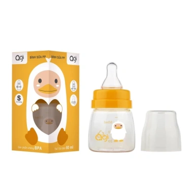 Bình sữa Agi cổ hẹp 60ml-240ml có van chống sặc - Giá ưu đãi 15.000 đồng