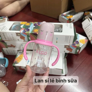 Bình sữa Algo cổ hẹp có tay cầm 60ml/120ml/240ml - Giá chỉ 39.000đ 6 Bình sữa Algo cổ hẹp có tay cầm 60ml/120ml/240ml - Giá chỉ 39.000đ 6
