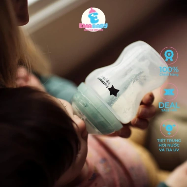 Bình sữa Anticolic Tommee Tippee 150ml-260ml chống đầy hơi - Giá chỉ 195.000₫