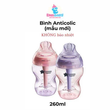 Bình sữa Anticolic Tommee Tippee 150ml-260ml chống đầy hơi - Giá chỉ 195.000₫