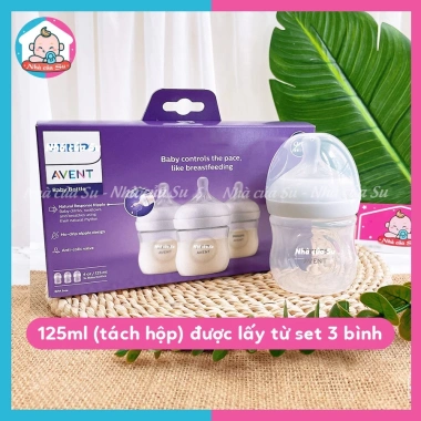 Bình sữa Avent cổ rộng 125‑330ml Nhà của Su, chống đầy hơi, chống sặc, chỉ 179k