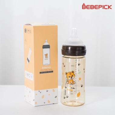 Bình sữa Bebepick PPSU Hàn Quốc chính hãng Hổ Nâu núm ti silicone giá ưu đãi 330.000₫