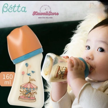 Bình sữa Betta WS4 160ml đu quay ngựa, PPSU - Phiên bản giới hạn, giá 900k