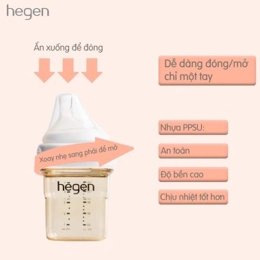 Bình Sữa Bố Ken HEGEN PPSU 60-330ml 100% chính hãng An toàn bền bỉ giá tốt 4