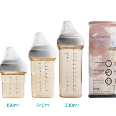 Bình sữa cách nhiệt YoKids 150‑330ml, cổ rộng chống sặc sữa, ngăn đầy hơi – Giá chỉ 480.000₫ 4