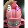 Bình sữa chuyển tiếp 270ml PP, cổ rộng, ống hút silicone, hai tay cầm - 399k 7