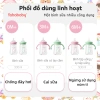 Bình sữa cổ rộng 300ml không BPA, tay cầm chống trượt, an toàn cho bé sơ sinh, giá 24.000 VND 4