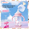 Bình sữa cổ rộng 300ml không BPA, tay cầm chống trượt, an toàn cho bé sơ sinh, giá 24.000 VND 5