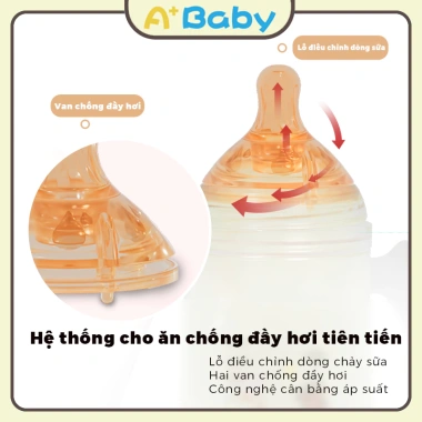 Bình Sữa Cổ Rộng 300ml PP Không BPA Đa Năng 3IN1 Giá chỉ 24.000 VND 4