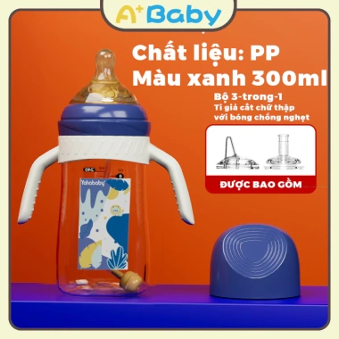 Bình Sữa Cổ Rộng 300ml PP Không BPA Đa Năng 3IN1 Giá chỉ 24.000 VND 7