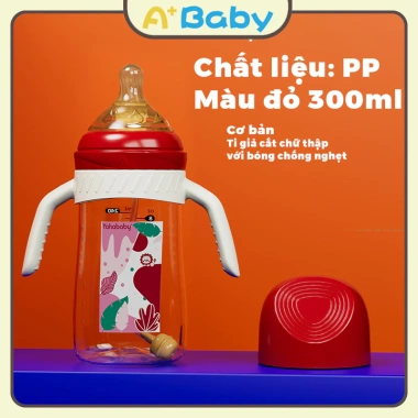 Bình Sữa Cổ Rộng 300ml PP Không BPA Đa Năng 3IN1 Giá chỉ 24.000 VND 8
